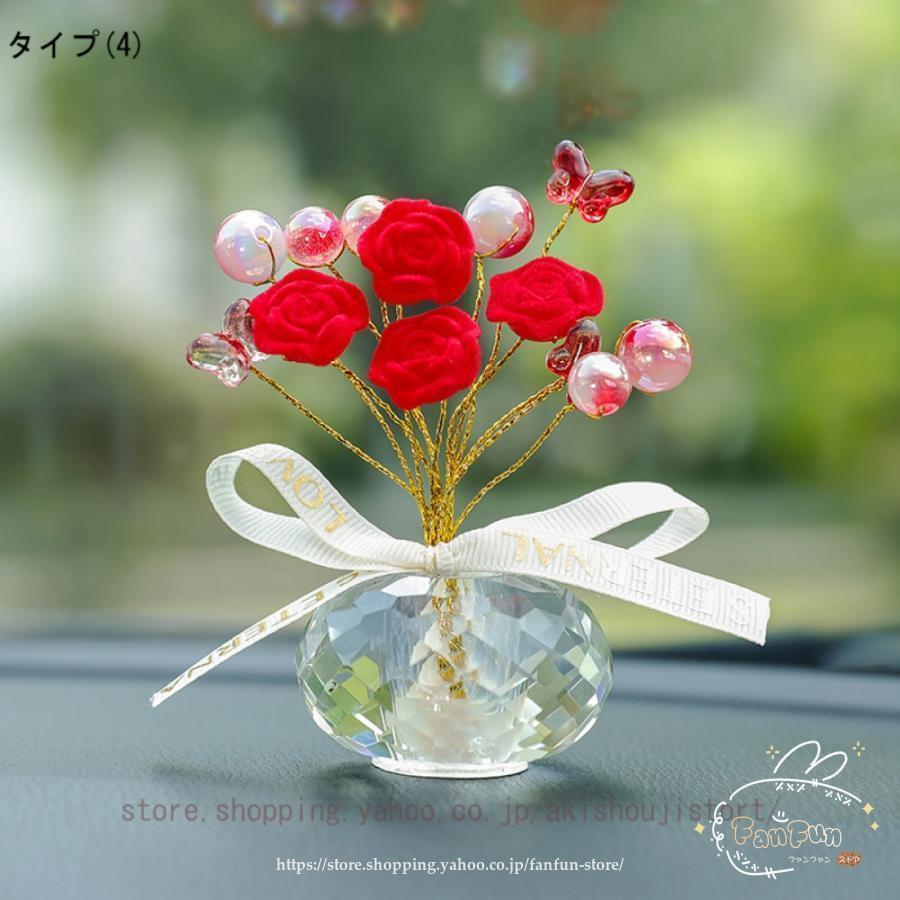 クリスタル フラワー置物 水晶花 オブジェ 枯れない花 造花 薔薇 クリスタル フラワー置物 水晶花 オブジェ 枯れない花 造花 薔薇