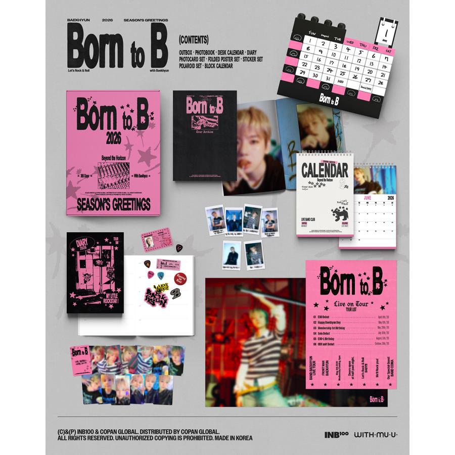 BAEKHYUN - 2026 SEASON'S GREETINGS [Born to B] / ベッキョン