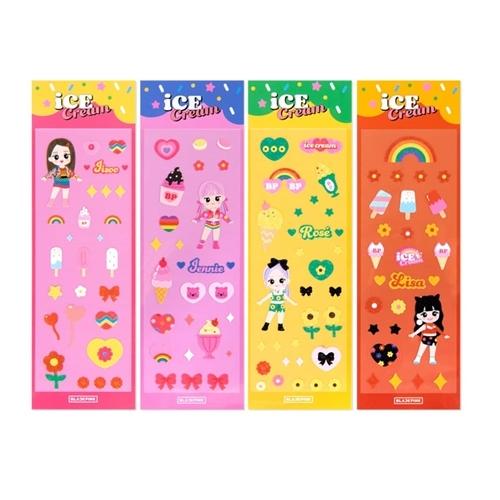 BLACKPINK キッチンカー特典 コラボ ステッカー BLACKPINK ICECREAM HOLOGLAM STICKER メンバー選択別 公式ステッカー