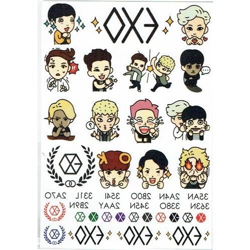 Exo エクソ キャラクター タトゥーステッカー メール便可 Exotatoo 韓流shop Fani 通販 Yahoo ショッピング