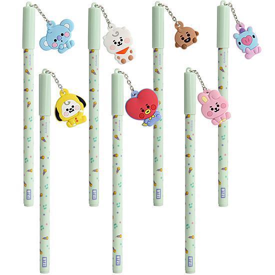 BT21 BABY MASCOT BALL PEN / メンバー7種選択別 マスコットボールペン（Yahoo!・韓流shop fani）