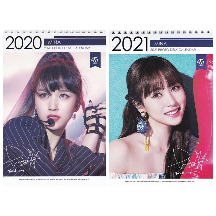 Twice ミナ Mina 21年 2年間卓上カレンダー 21 K Star Photo Desk Calendar 21 Mina21 韓流shop Fani 通販 Yahoo ショッピング