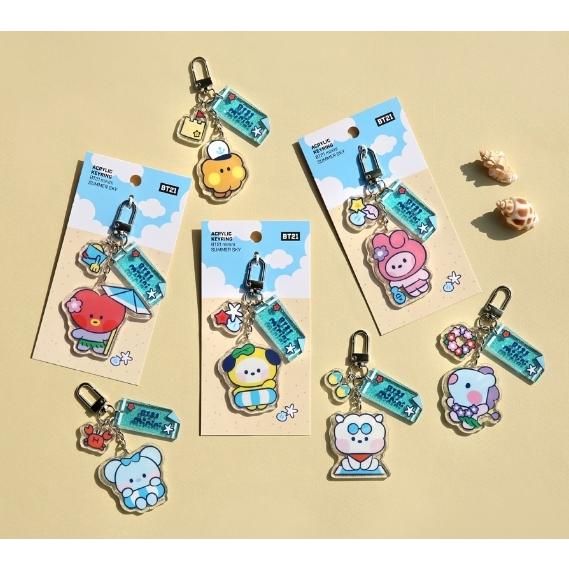 BT21 minini アクリルキーリング [Summer SKY] / キーホルダー ACRYLIC 