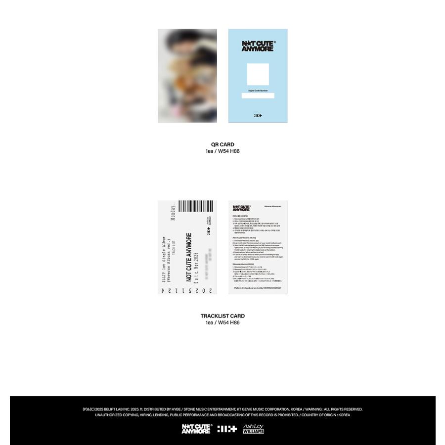 ILLIT - NOT CUTE ANYMORE (Weverse Albums ver.)/ 1st SINGLE ALBUM