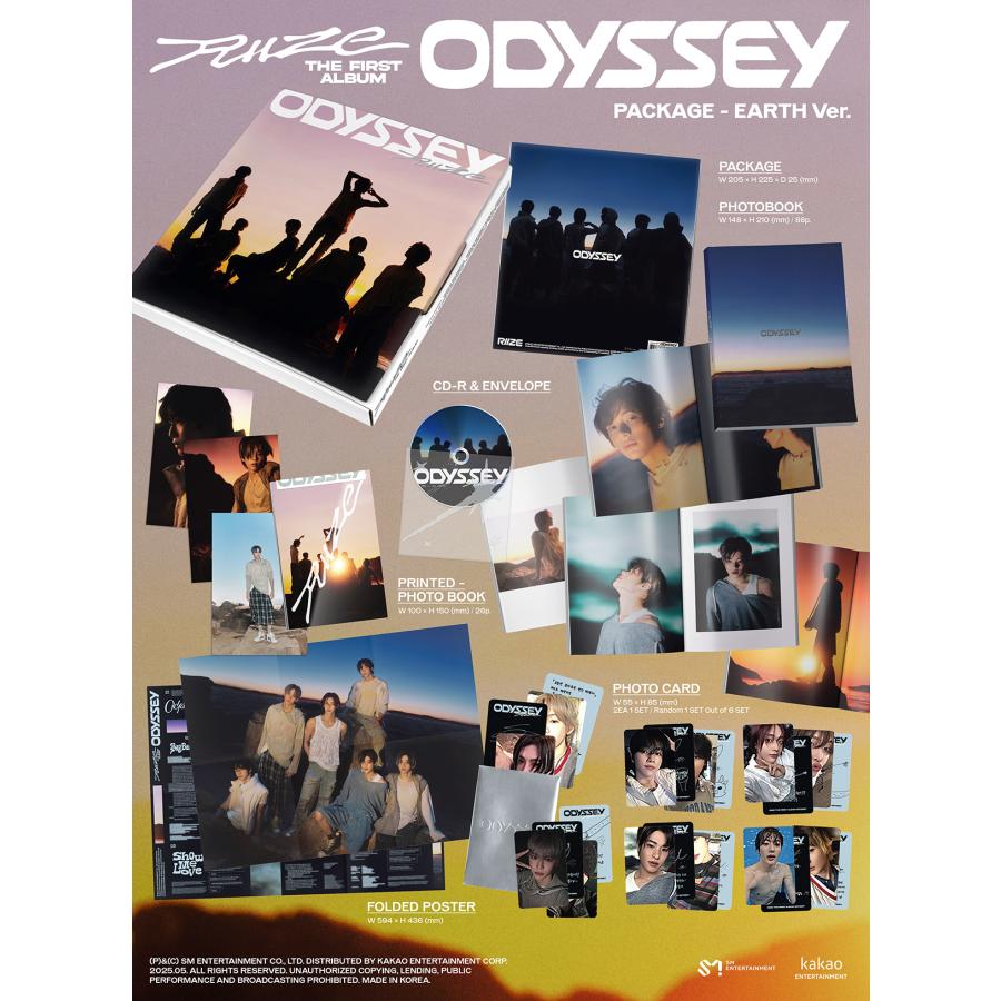 ［新品未開封］RIIZE odyssey package EARTH ver8冊 RIIZE】 ODYSSEY PACKAGE EARTH 新品未開封 - メルカリ
