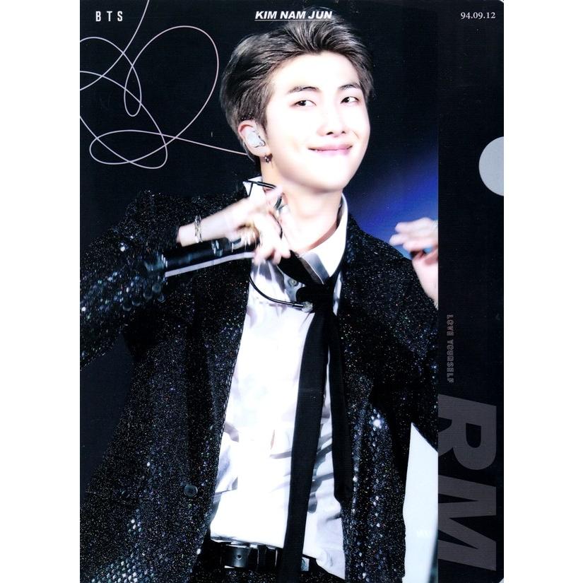 New Bts 防弾少年団 Rm ナムジュン ブラック ａ４サイズクリアファイル メール便可 Rmfile 韓流shop Fani 通販 Yahoo ショッピング