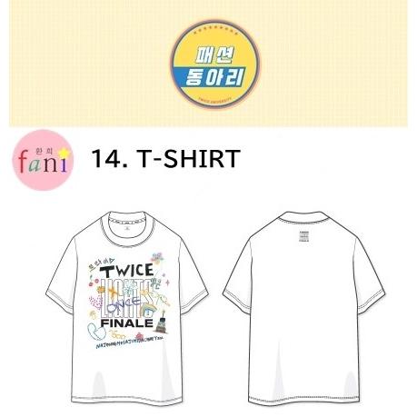 Twice T Shirt M L Xl University Twice Univ Fashion Club Official Goods Univ 14 韓流shop Fani 通販 Yahoo ショッピング