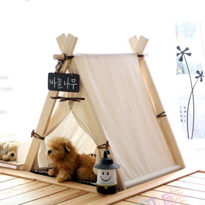 ペット用テント ベッド マット カバー ティピーテント クッション付き 犬用 猫用 ペットハウス テント ペットテント ファンクル ファンクルのペット用 テント ペットテント 室内用 ペットベッド お昼寝 ペット用品ホワイト の定番から人気の限定