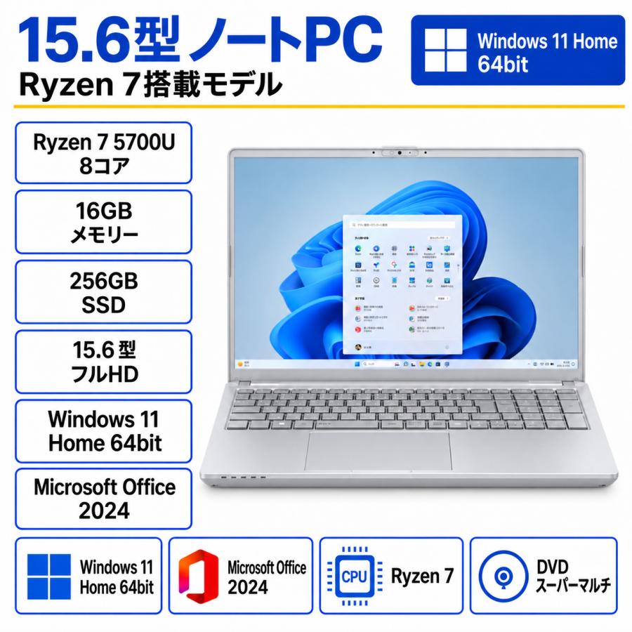美品 富士通 LIFEBOOK AH480/H Ryzen5 16GB/256G LIFEBOOK AH 富士通(FUJITSU) ノートパソコン 富士通 FMV AH480/Ryzen