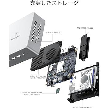 新品  MINISFORUM(ミニスフォーラム) デスクトップパソコン  MINISFORUM UN100L /16GB/SSD：256GB/Win 11 Home/MS Office 2021/27型｜fanmaidaboli｜09