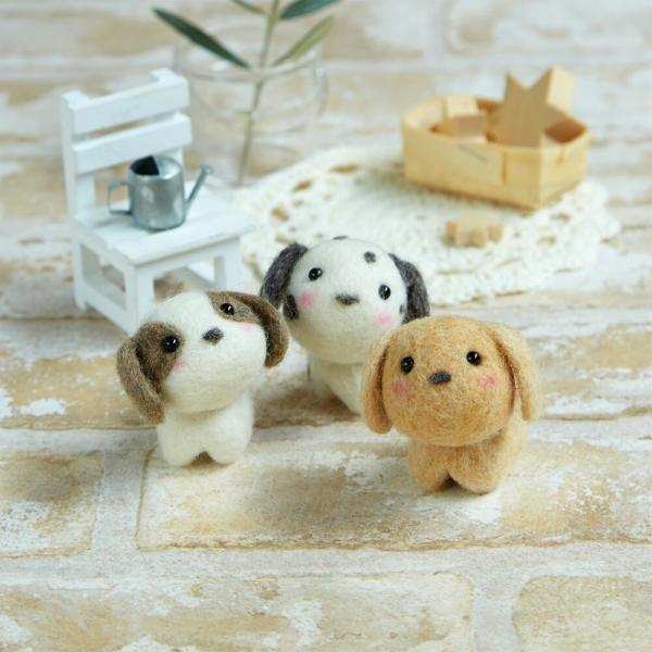 ハマナカ 羊毛フェルト キット 初心者向け まるとしかくからつくる