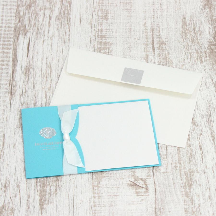 市場 Amo マリン 返信ハガキ付き 手作りキット 結婚式 封筒 招待状