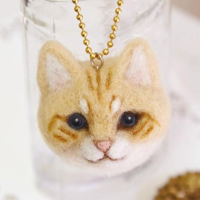 ハマナカ 羊毛フェルト キット 猫 茶トラ 手作りキット ハンドメイド