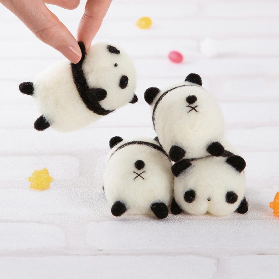 羊毛フェルト キット 初心者向け はじめてのアクレーヌ おしりフェイスアニマル パンダ Maco Maako 簡単 手作りキット ハマナカ 手芸 H Fanmary ファンメアリー 通販 Yahoo ショッピング