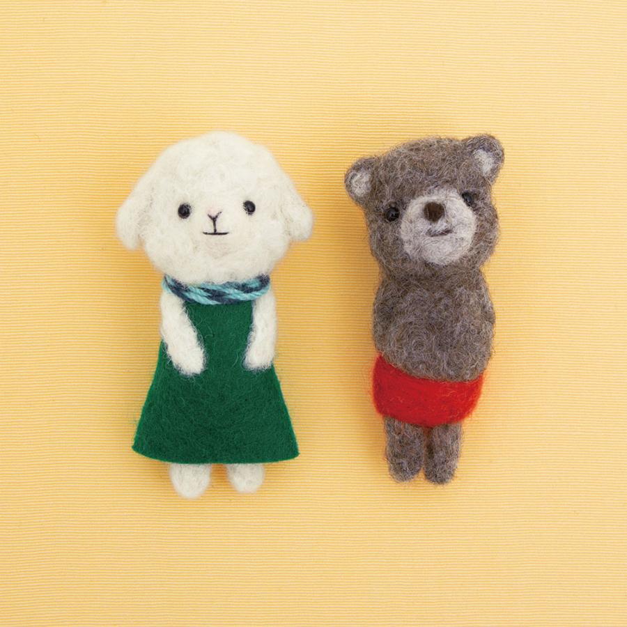 手作りキット 羊毛フェルトでつくる小さなブローチ ひつじのメリーと赤パンくん チャグマ くま 羊 Fluffymary 簡単 ハマナカ 手芸 H Fanmary ファンメアリー 通販 Yahoo ショッピング