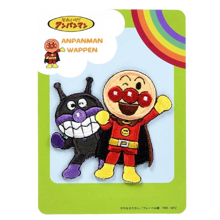 アンパンマン ペアワッペン アイロン接着 大きめ キャラクター 目印 
