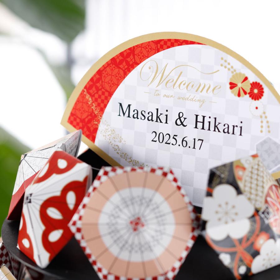 結婚式 プチギフト お菓子 オブジェ 祝傘 32個セット 棒付キャンディー飴 和傘 和装 和風 ウェルカム ウェディング 披露宴 送賓 お見送り_3