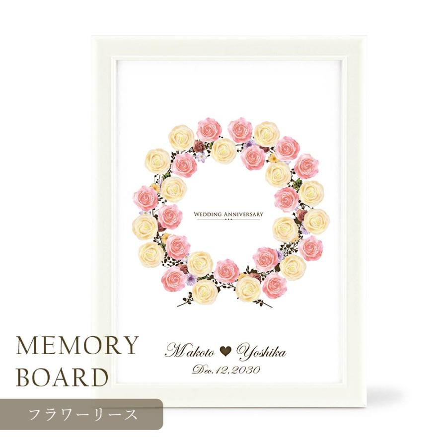 結婚式 祝福の言葉をボードに貼るウェルカムボード Kip Enw 015 結婚式 フラワーリース Kiratto ウエルカム 名入れ シェリールメモリーボード フラワーリース Kiratto キッチン 日用品 文具 Kip Enw 015 Fanmary ファンメアリー