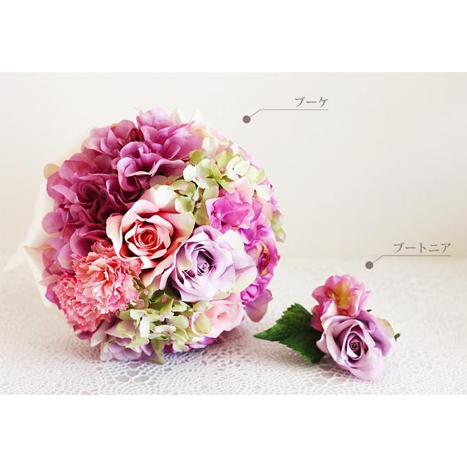 ブーケ 結婚式 手作り 造花 パープルブーケ バラ ダリア 紫 ピンク グリーン ブートニア ウェディング 花束 フラワーアレンジメント アーティフィシャルフラワー Muf Bqc007 Fanmary ファンメアリー 通販 Yahoo ショッピング