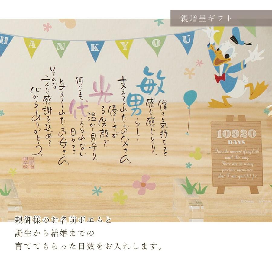 プレゼント 3連ポエム 贈呈品 ネームインポエム 両親 結婚式 ミッキー フレンズ 婚礼 名前ポエム 記念品 Disney 3連ポエム ウェルカムボード 贈呈品 ディズニー Nip Npb Tdmf001 Fanmary ファンメアリー