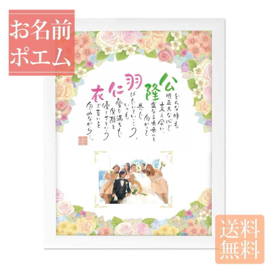 プレゼント 記念品 名入れ ネームインポエム フレーム おしゃれ フラウアリング 結婚式 両親 送料無料 返品不可 Www Khabarbani Com