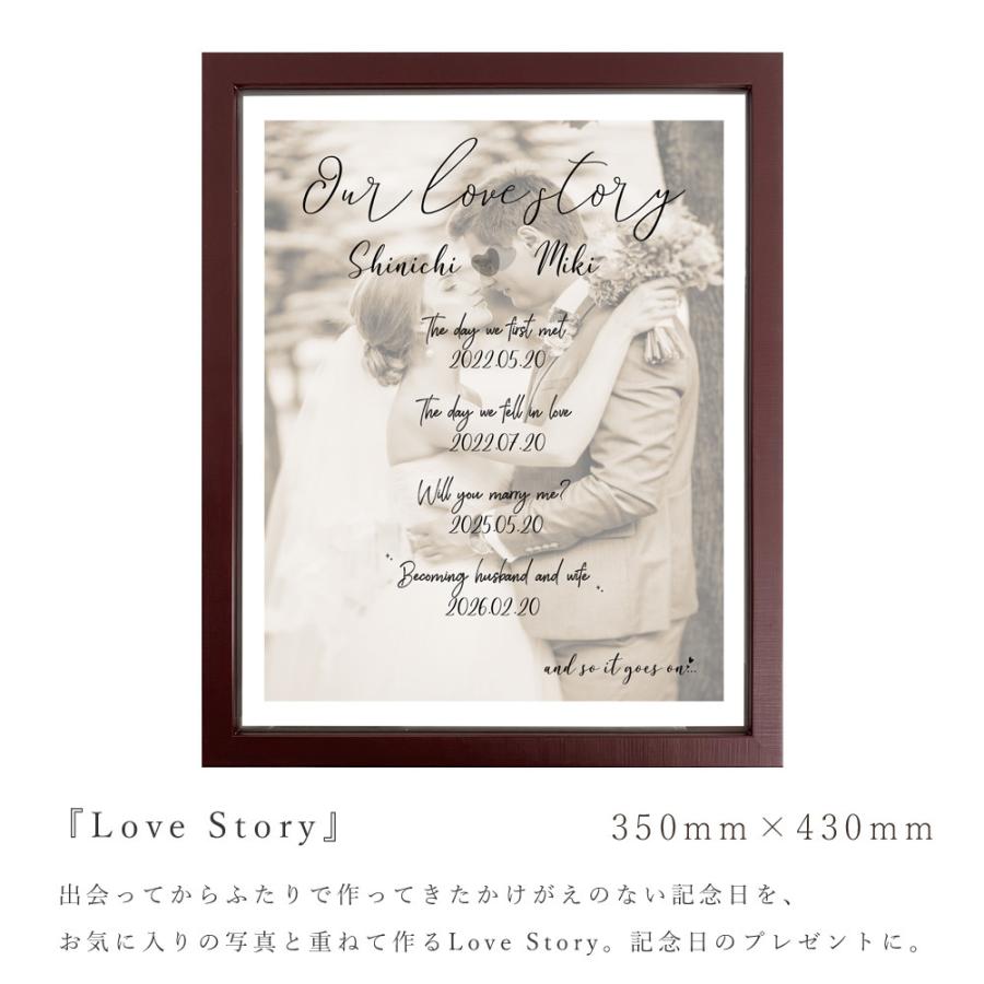 Love Story 写真 記念日 名前入り ウェルカムボード Love Story 写真 記念日 名前入り ウェルカムボード