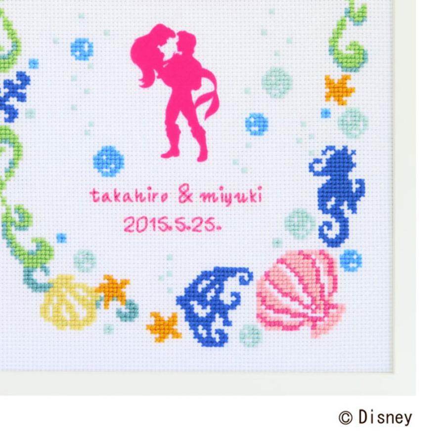 はじめてのディズニークロスステッチ完成品 プリンセスシリーズ 額付