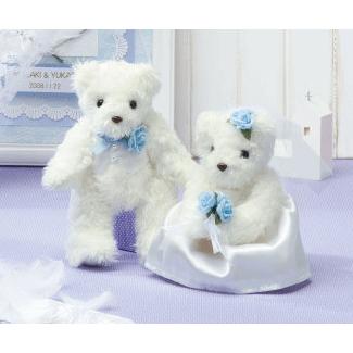 ウェルカムドール 手作り キット 天使のホワイトベア ブルー クマ ウェディングドレス 結婚式 ウェルカムスペース