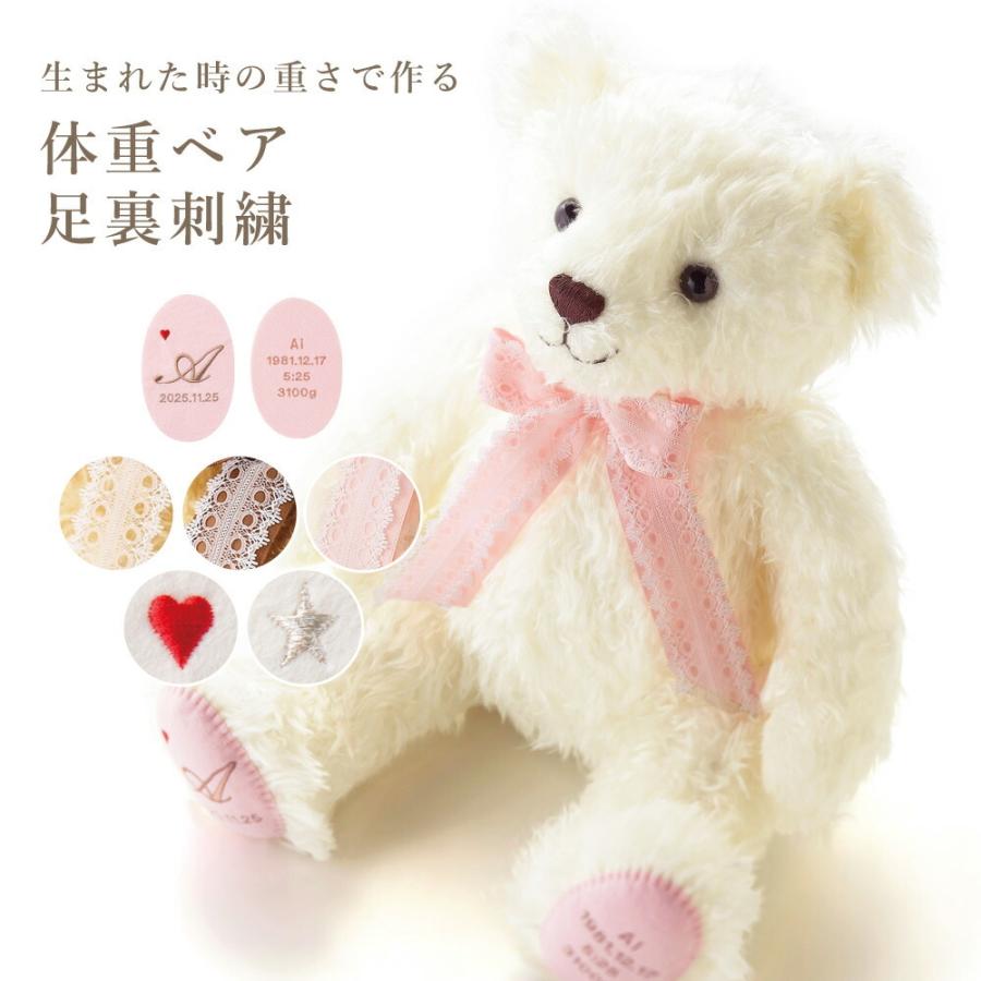 体重ベア ベリーナベア スノーホワイト 1体 ウェイトベア 赤ちゃん 体重 テディベア 名入れ プレゼント 結婚式 両親 プレゼント 記念品 Pere J Swba0 Fanmary ファンメアリー 通販 Yahoo ショッピング