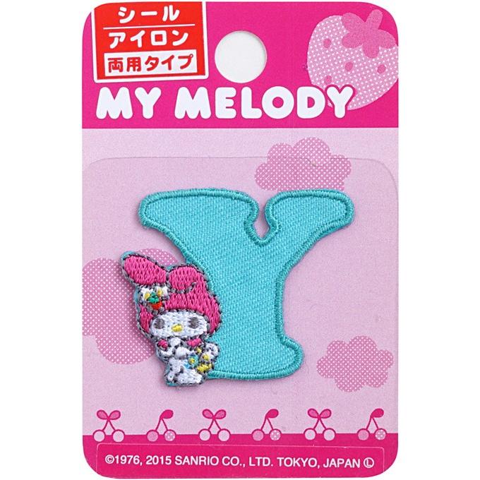 サンリオ マイメロディ イニシャルワッペン・Y 3.2×3.6cm