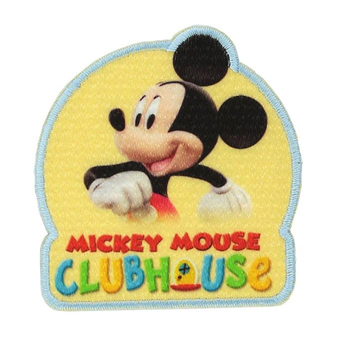 ディズニー ミッキーマウス アップリケ 5.5×5.4cm ワッペン アイロン