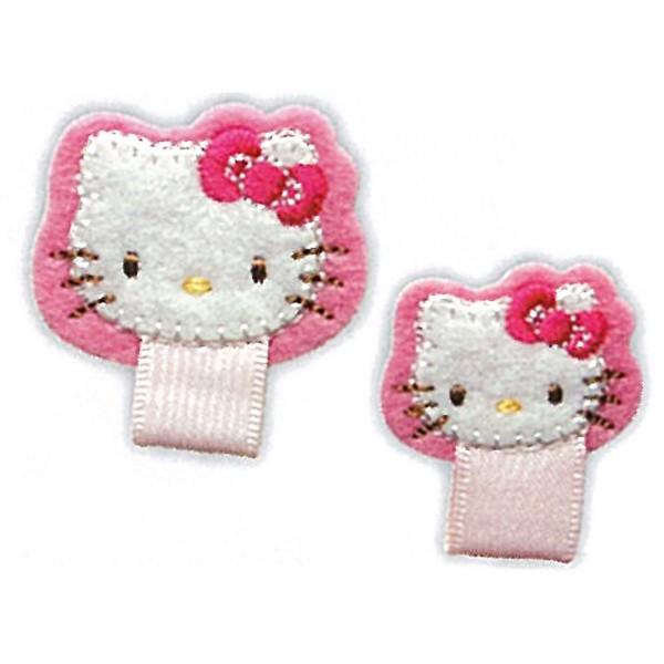 サンリオ ハローキティ 名札つけアップリケ 3.5×3.4cm/2.9×2.6cm