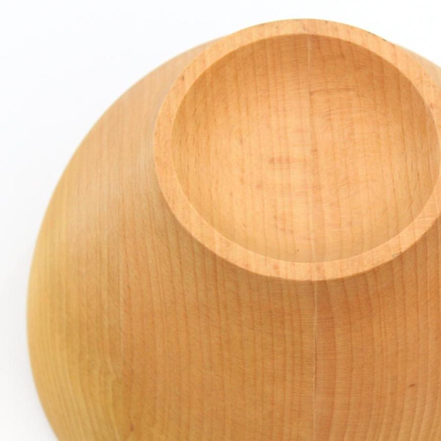 木製 食器 MUTE ライスボウル L メイプル ビーチ 14cm 大きめ 丼 お茶碗 お皿 お椀 飯碗 ご飯茶碗 おうちカフェ カフェ風