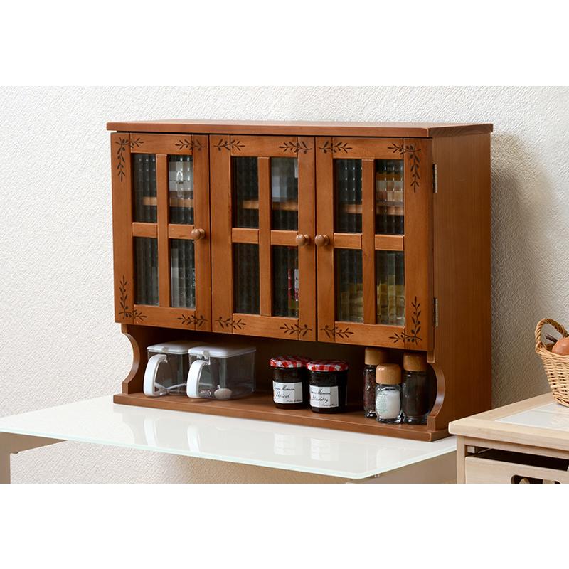 スパイスラック カウンター上 幅68 おしゃれ 木製 調味料ラック