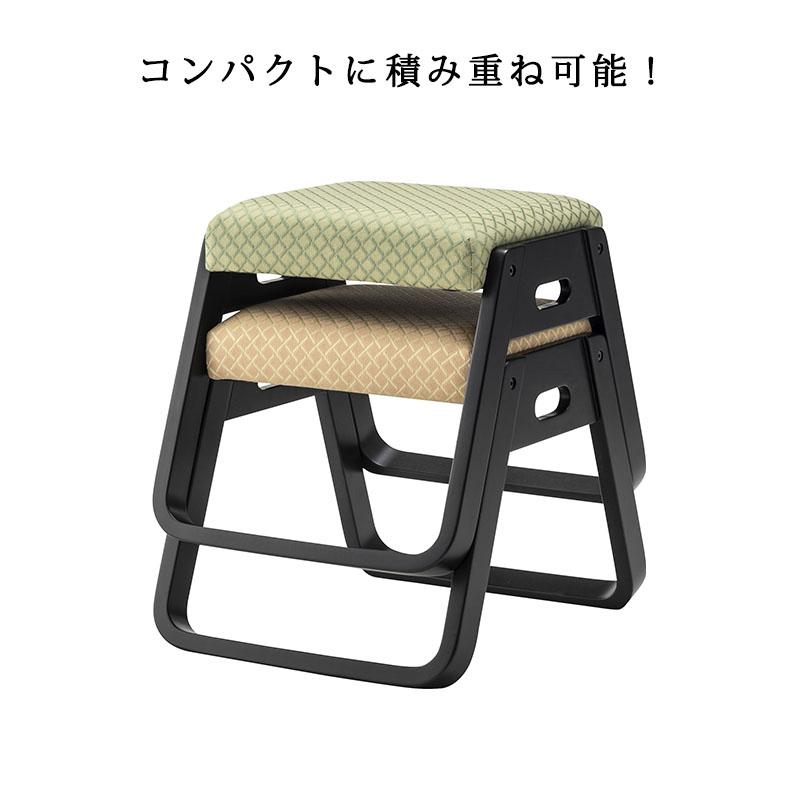 座敷 法事 チェア スツール 4脚セット 高座椅子 スタッキングチェア