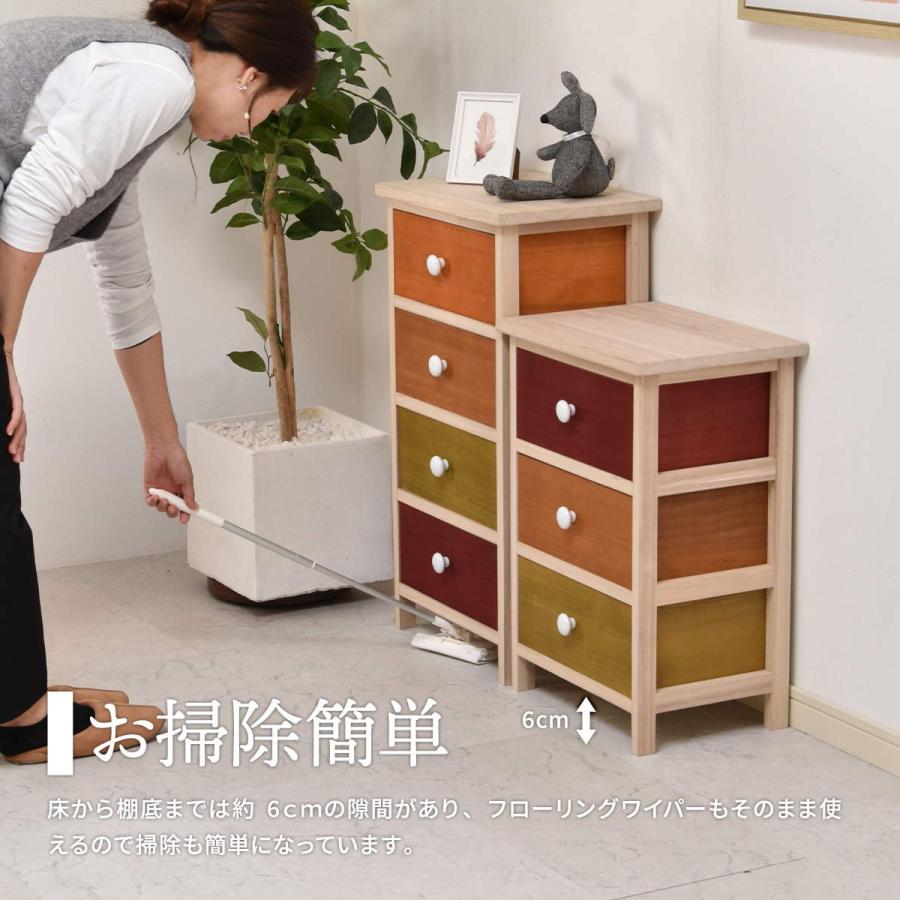 チェスト　3段　彫刻　北欧風　アジアン　木製チェスト　収納　木製　北欧家具　木 チェスト3段 ONLS0212 リビング収納 北欧スタイル レトロ 角型 木製 桐