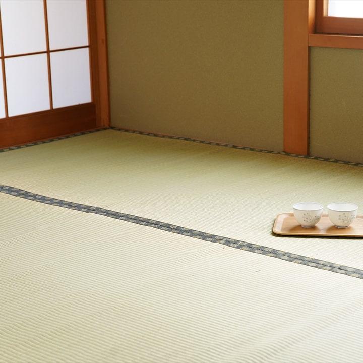 い草 ござ 六一間 8畳 370×370cm 国産 日本製 上敷き 和室 敷物 カーペット お手入れ簡単 夏 抗菌防臭 調湿 消臭 空気清浄 ...