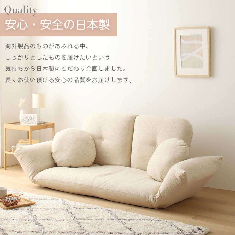 フロアソファ リクライニング コンパクト 低反発 日本製 座椅子 リクライニング ハイバック コンパクト ソファ 一人掛け