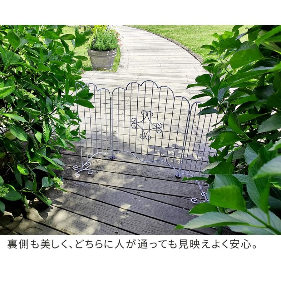 ガーデン フェンス 柵 折りたたみ 置き型 自立 おしゃれ ゲート 門 扉