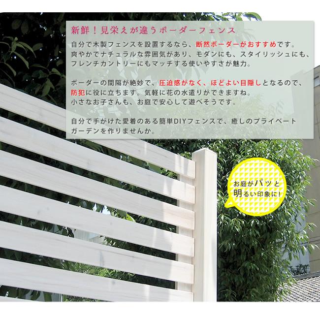 ガーデン フェンス 平地用 ４連結セット おしゃれ 柵 天然木 DIY ガーデニング 花壇 家庭菜園 簡単設置 埋め込み式 仕切りボーダーフェンス 爆買 ギフト_6