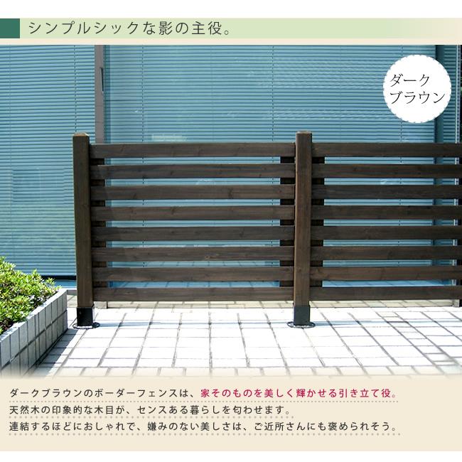 ガーデン フェンス 平地用 ４連結セット おしゃれ 柵 天然木 DIY ガーデニング 花壇 家庭菜園 簡単設置 埋め込み式 仕切りボーダーフェンス 爆買 ギフト_8