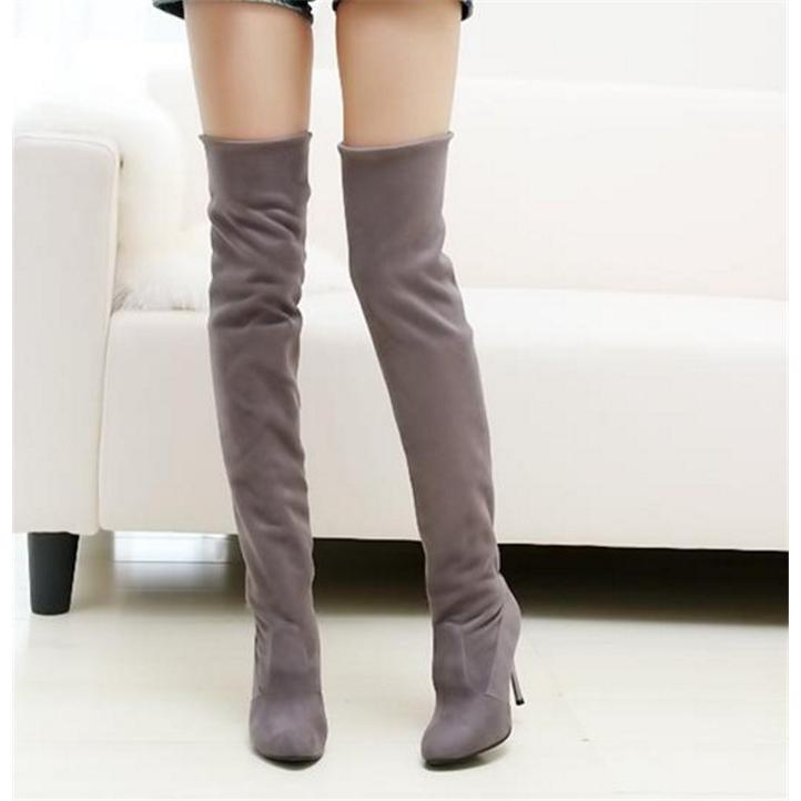 美脚ニーハイブーツ レディス レディース 靴 シューズ ブーツ ヒール ニーハイ ストレッチ Hgxx0017aug013 松田商事 通販 Yahoo ショッピング