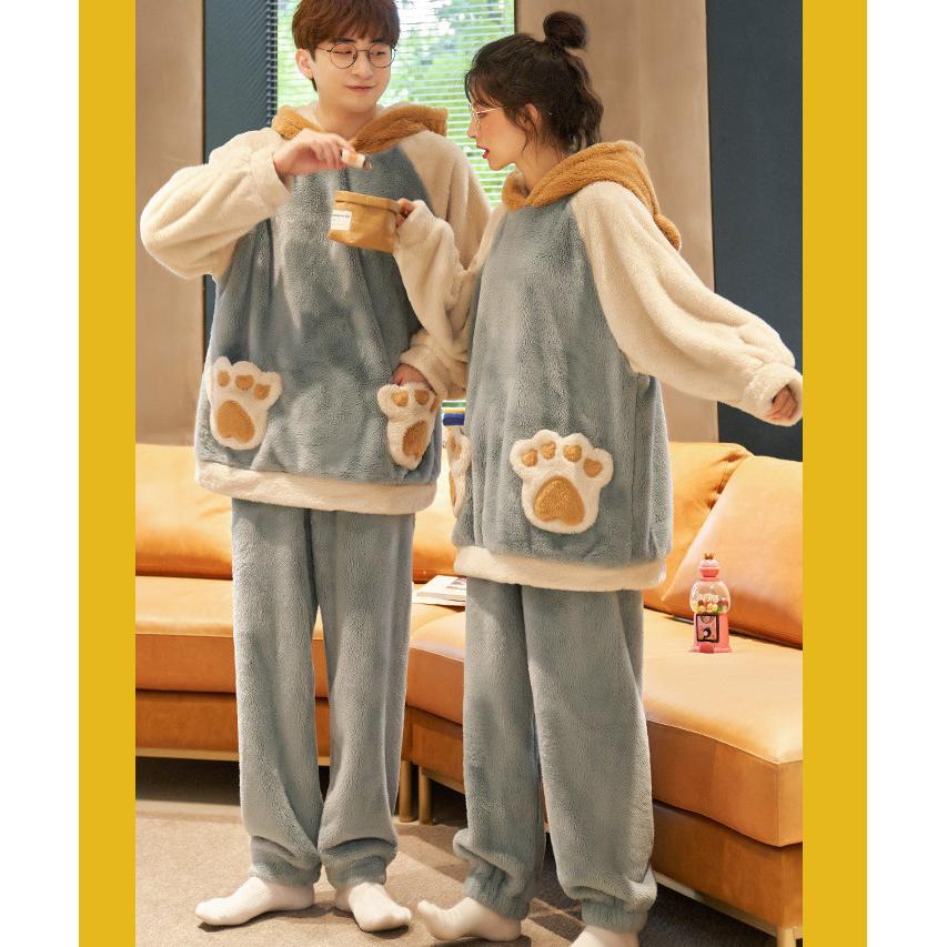 ルームウェア 上下セット 秋冬 もこもこ 冬 カップル パジャマ メンズ レディース ペア 大きいサイズ 可愛いフラノ 暖かく プルオーバー あったかい モコモコ Hqd24oct132 松田商事 通販 Yahoo ショッピング