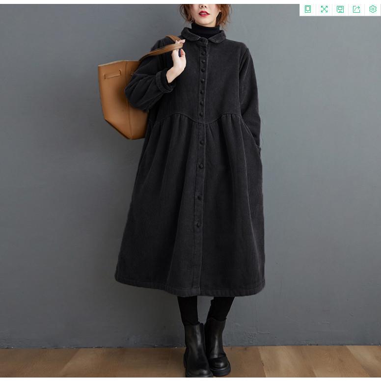 コーデュロイコート 2way ロング丈 ロングワンピース レディース ジャケット アウター 長袖 ロングコート フレア コーデュロイ 防寒 厚手 大きいサイズ Dcnvttn8fz ファッション Www Velver Hu