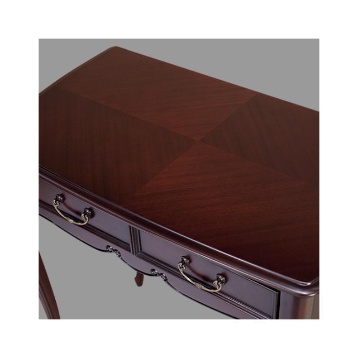 【欠品中 / メーカー入荷11月28日以降】フルールDM リビングデスク75 小型デスク 花台 電話台 飾り台 飾り棚 カブリオールレッグ 猫脚 メーカー直送 開梱設置付_3