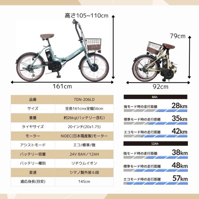 PELTECH（ペルテック） 防犯登録付き 限定モデル 電動アシスト 