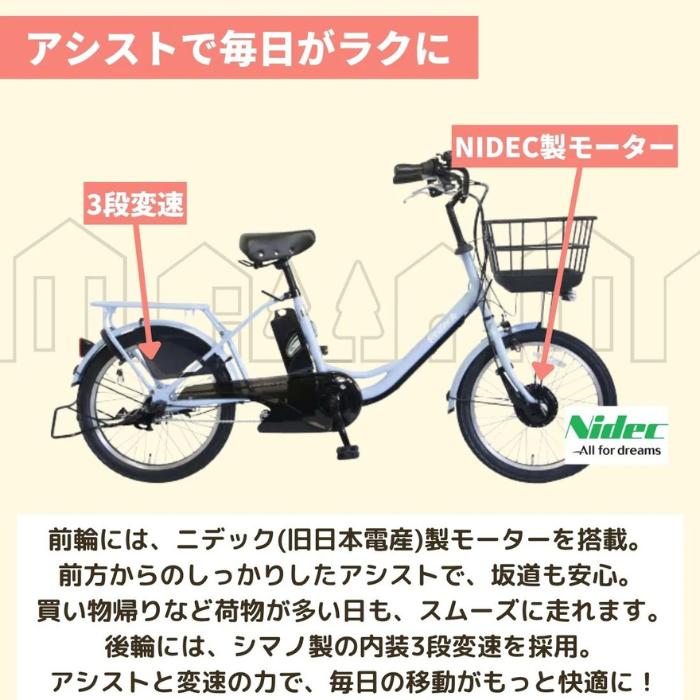 PELTECH（ペルテック） 防犯登録付き 完成納品 電動アシスト自転車 TDN