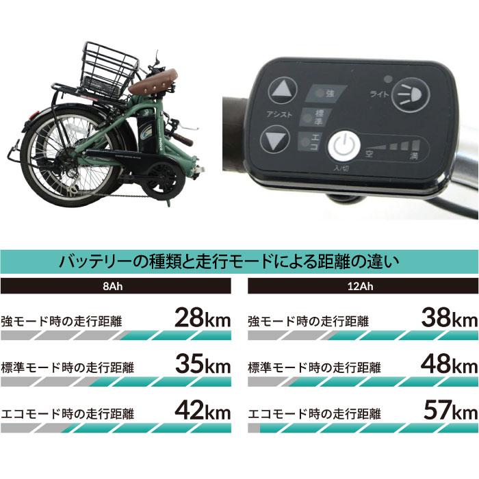 PELTECH（ペルテック） 防犯登録付き 折畳電動アシスト自転車 TDN-212L