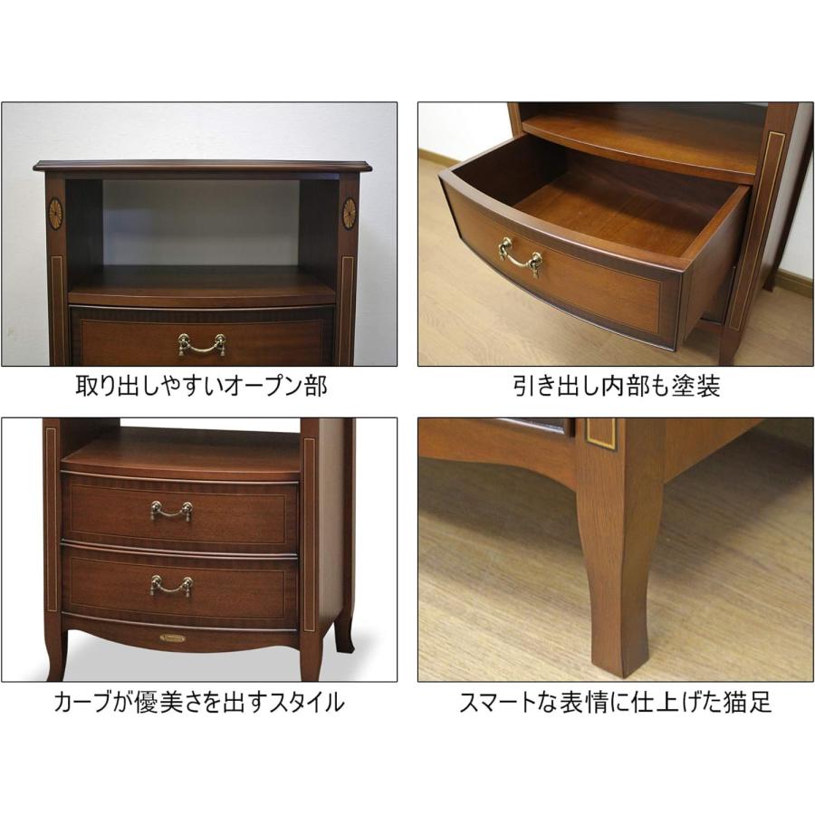 東海家具工業 ベネチア オープンチェスト60 サイドテーブル サイド