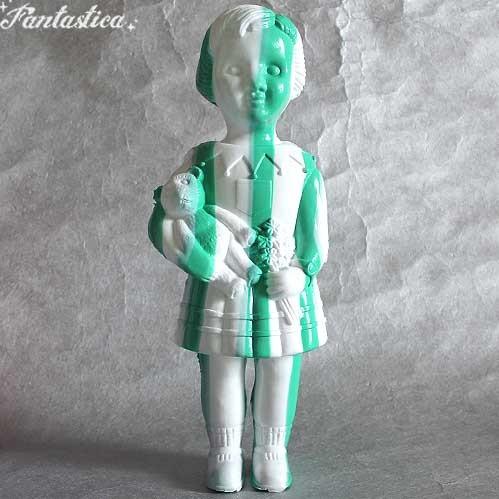 クロネットドール ホワイト＆グリーン・ストライプ White & Green